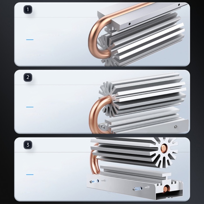 Bt NVME Radiator Penghilang Panas Ssd2280Dengan Pad Silikon Thermal Untuk Laptop