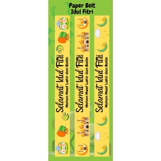 

paper belt idulfitri / label roll toples,hampers tema idulfitri (isi 5pcs)