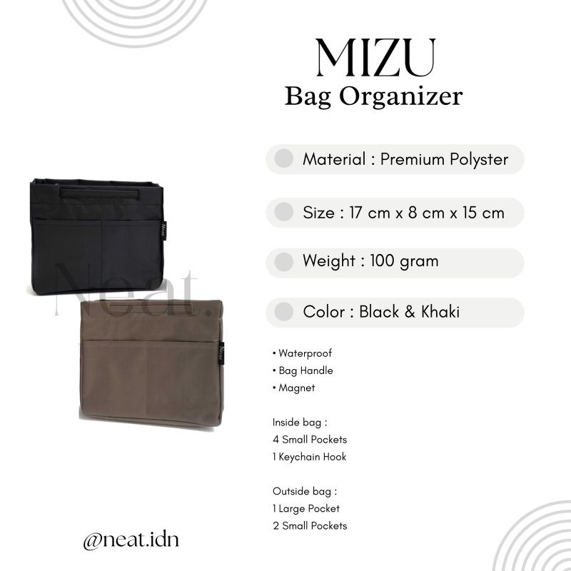 [Neat.] READY STOCK MIZU Bag Organizer Bag in Bag Organizer