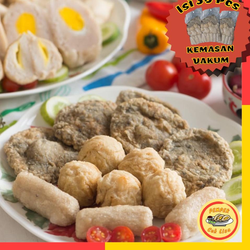 

✧ PEMPEK PALEMBANG KECIL PAKET CAMPUR ISI 30PCS + CUKO PEMPEK FROZEN MAKANAN BEKU FROZEN FOOD ➱