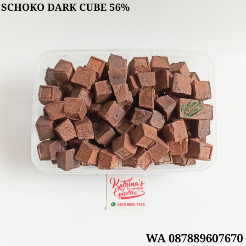 

✨NEW✨ -Schoko Dark Chocolate Couverture Cube 56% 1 Kg Cokelat- 1.1.23