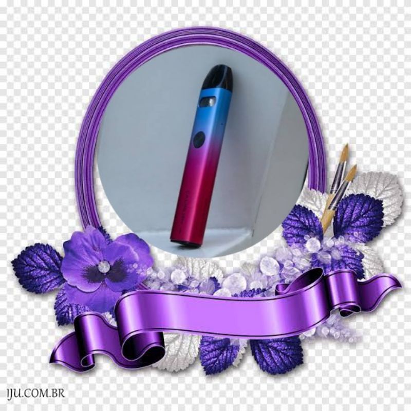 bingkai frame bulat warna purple