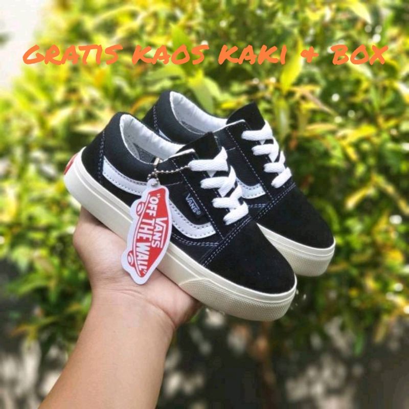 Sepatu Anak Vans Old Skool OG Laki Laki Perempuan Sepatu Sneaker Anak Cowo Cewe Sepatu Anak Sekolah Berkualitas