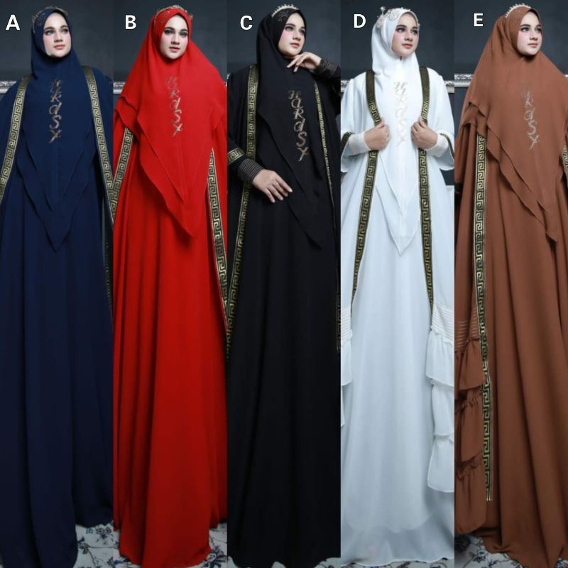 gamis khaira syari set outer hardsy syalmadina