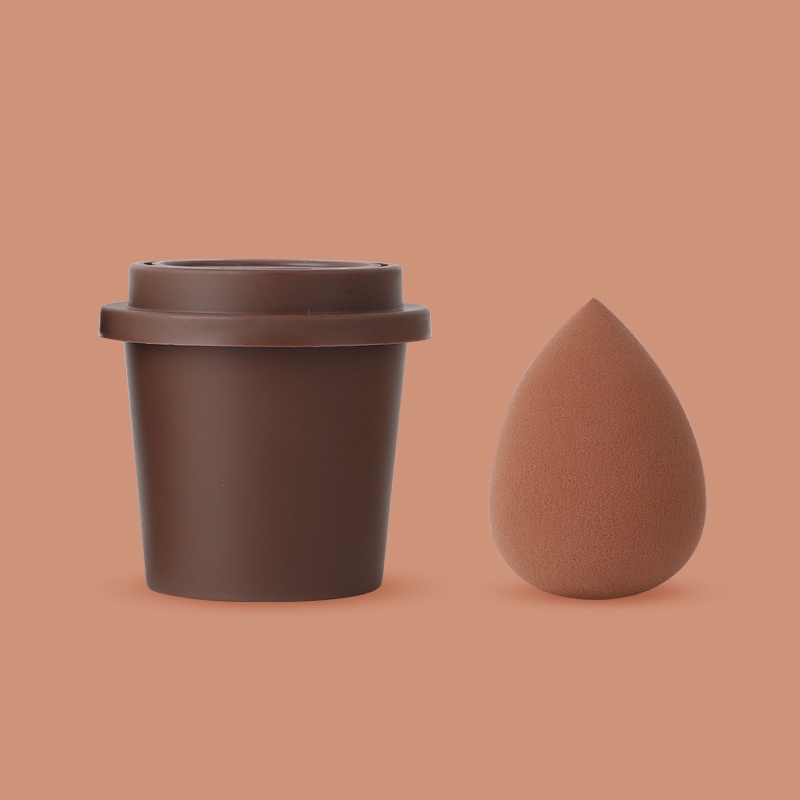 Spons Makeup Dengan Holder Gelas Kopi Berkualitas Tinggi