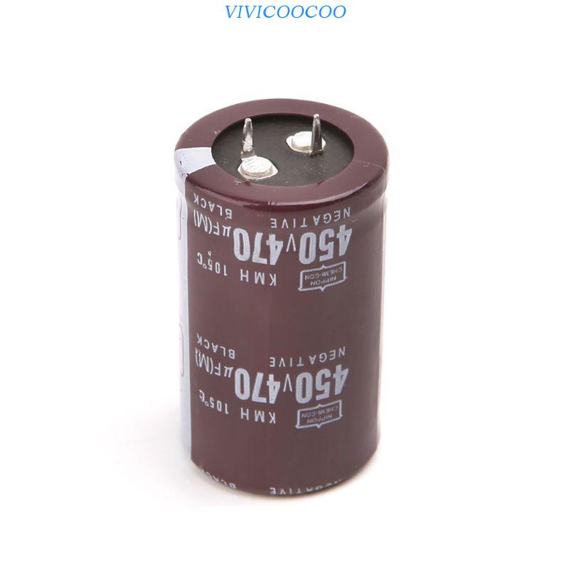 Vivi Tukang Las Listrik 450V 470uF Aluminium Electrolytic Capacitor Volume 30x50