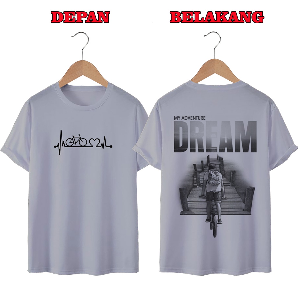 KAOS DISTRO UNISEX PRIA DAN WANITA TERBARU, KAOS JUMBO DREAM