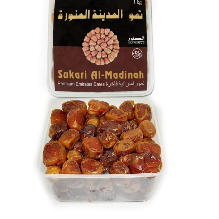 

➮ Kurma Sukari Super 1 Kg ELSHANUM Toples Sukari Basah / Kurma Sukari Premium / Sukari Al Madinah ❉