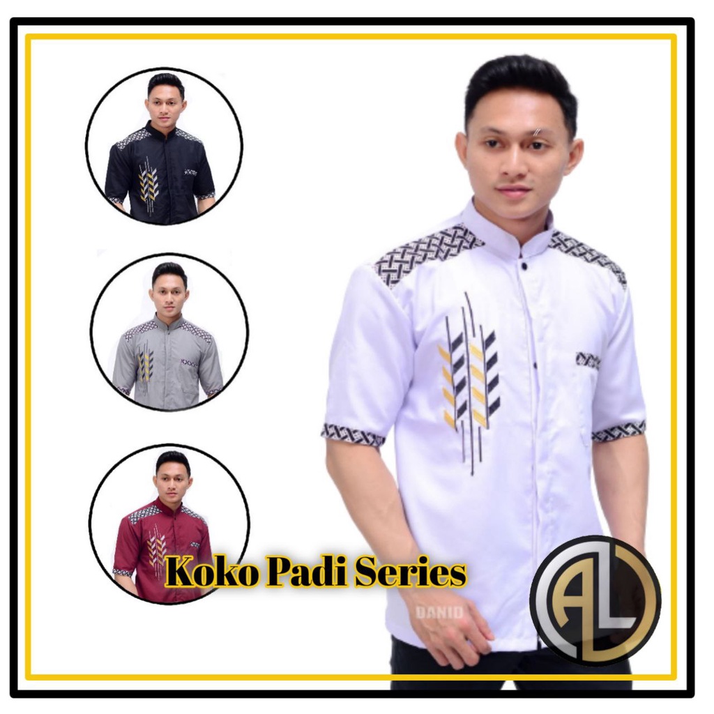 BAJU KOKO HEM BATIK KOMBINASI BORDIL TERBARU KOKO KOMBINASI BORDIL PRIA DEWASA BAJU KEMEJA BATIK KOM