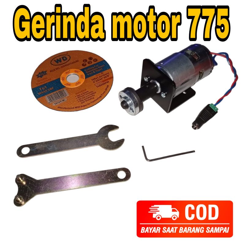 Gerinda DC 12 motor 775 paket Gerinda motor DC 12v termurah