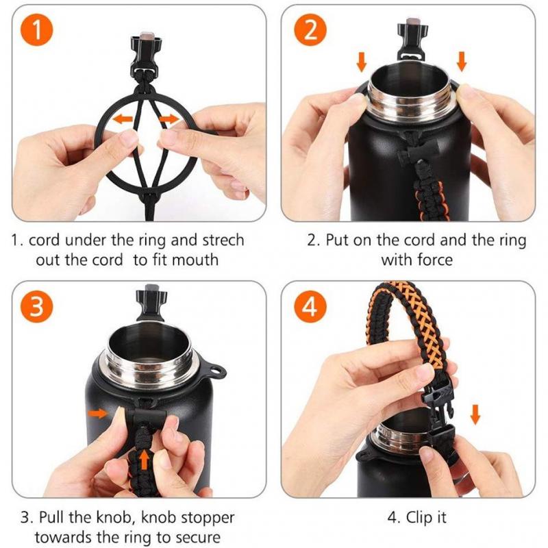 Aquaflask Aksesoris Portable Tali Bawah Boot Silikon Set Multifungsi 24oz 32oz Tumbler Hydroflask Aksesoris Botol Air Dengan Ring Pengaman