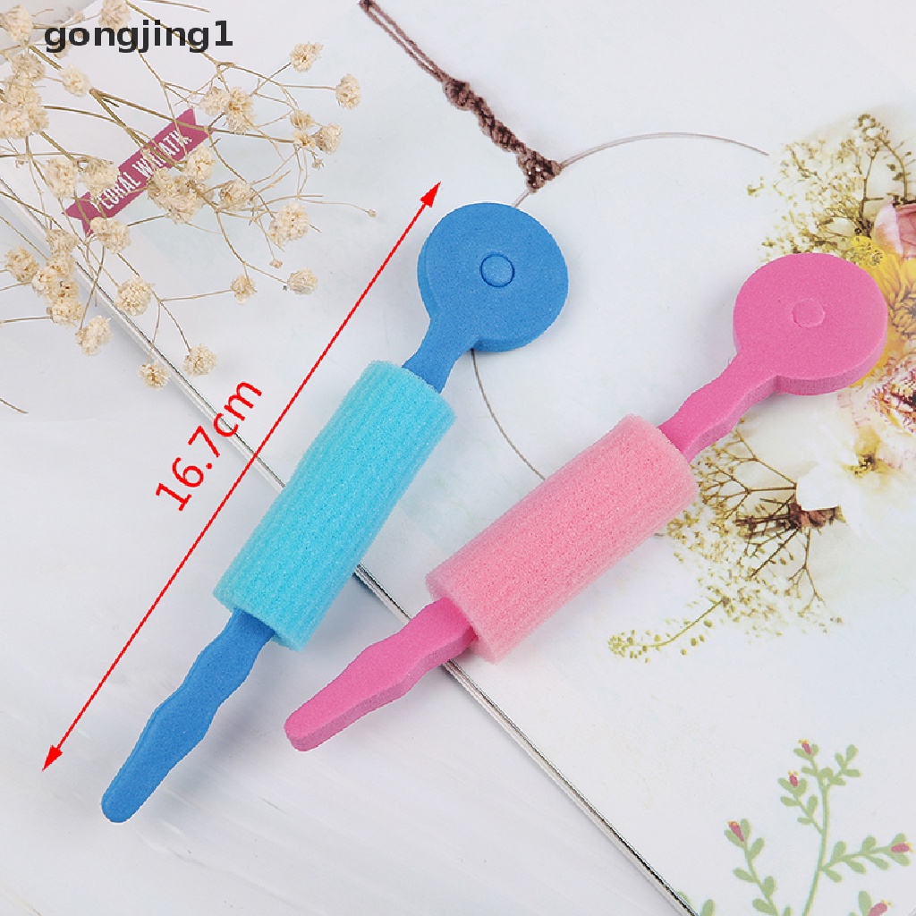 Ggg 3Pcs Spons Busa Lembut DIY styling hair rollers Batang Fleksibel hairstyling curler ID