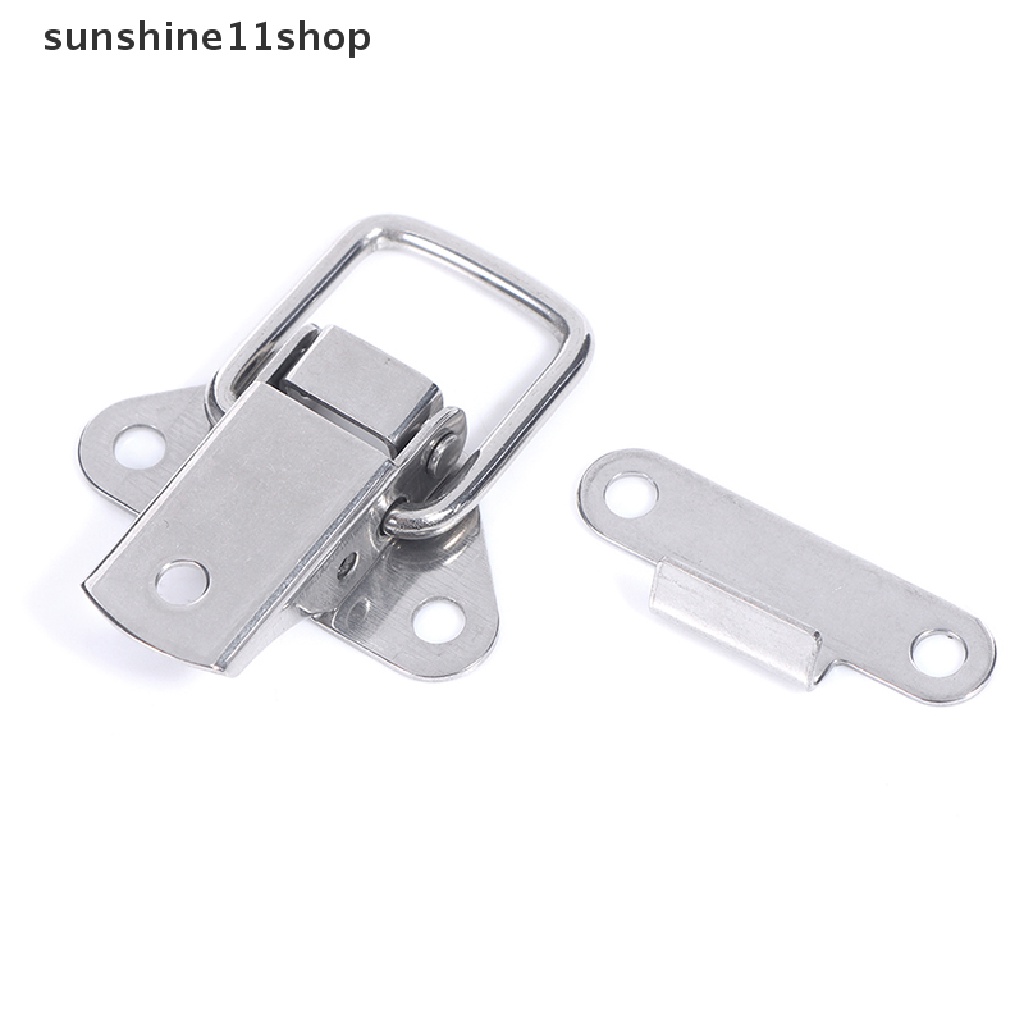 Sho Stainless Steel304 toolbox Pengunci Pengait Metal Toggle Catch Clasp Engsel Dimuat N