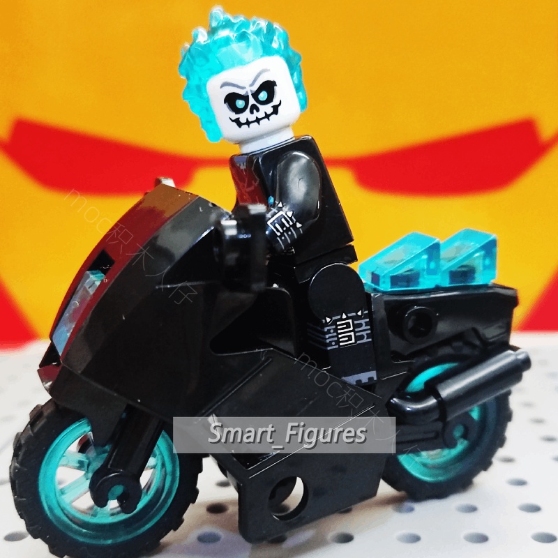 Ghost Rider Red Hood Minifigures Ghost Panther Marvel Blok Bangunan Angka Mini Hadiah Ulang Tahun Rakitan Mainan