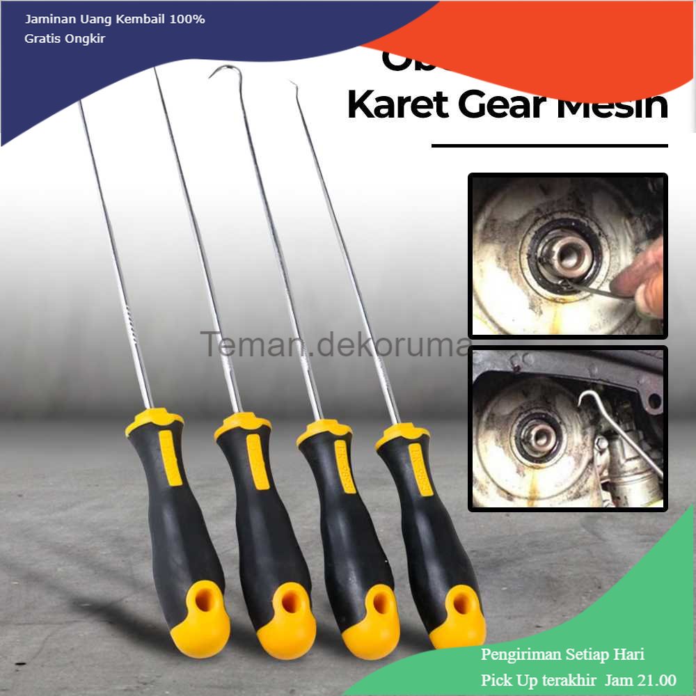 TD - HTA JTL Obeng Cungkil Pelepas Seal Roller Karet Gear Mesin 4 PCS - XJ149