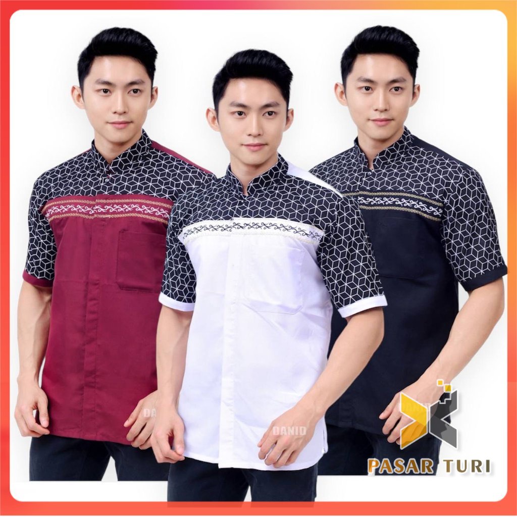 [PASAR TURI] Baju koko lengan panjang | Koko Batik pria | Baju Koko Dewasa Jumbo XXL XXXL