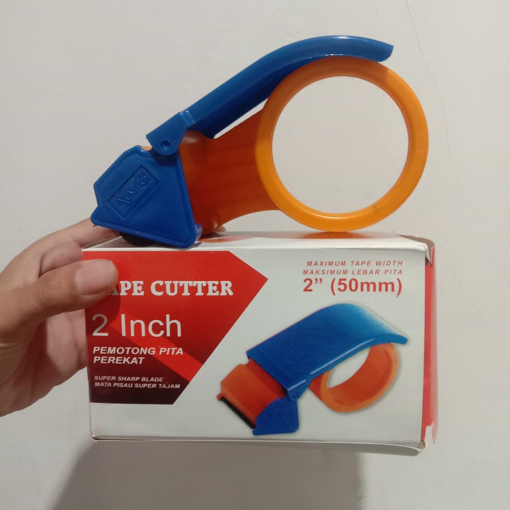 Tape Dispenser / Tempat lakban / Tape Dispenser lakban / Alat Pemotong Lakban Isolasi Solatip / tape cutter /tape dispenser lakban 2 inch