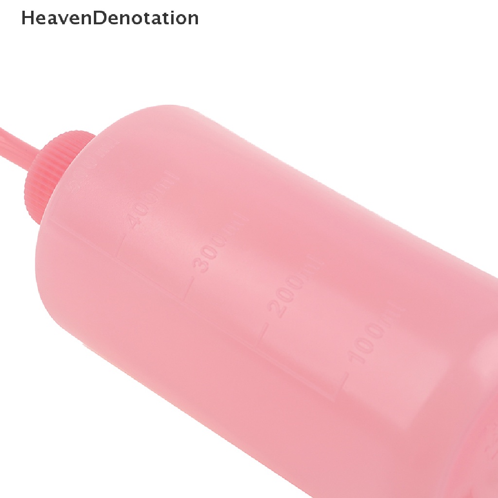 [HeavenDenotation] 1pc 500ml Curved Pot Wash Bersih Sabun Plastik Lab Wash Squeeze Diffuser Botol HDV