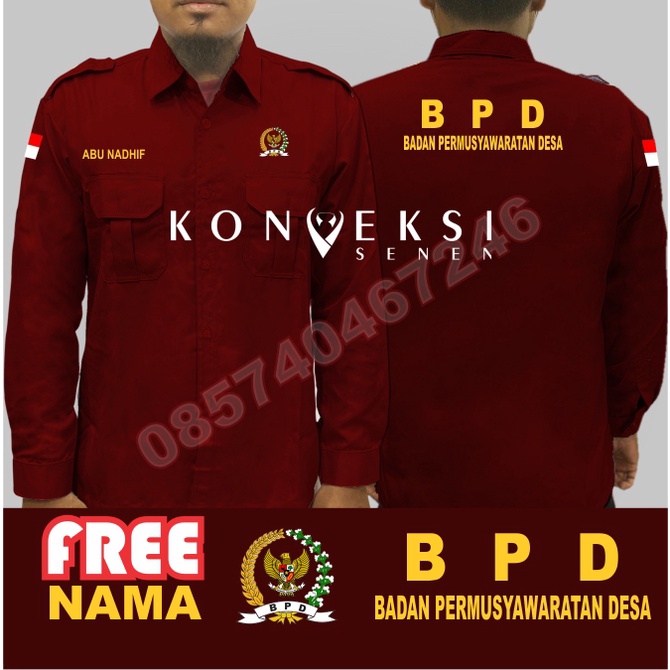 Kemeja BPD baju BPD seragam BPD Pdh BPD kemeja kerja BPD baju kerja BPD kemeja badan pemusawaratan Desa