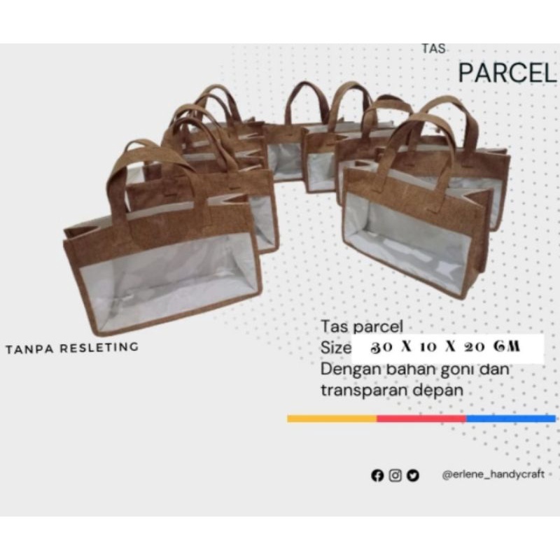 

Tas Parcel Mika Mix Goni eksklusif untuk kue kering lebaran Custom