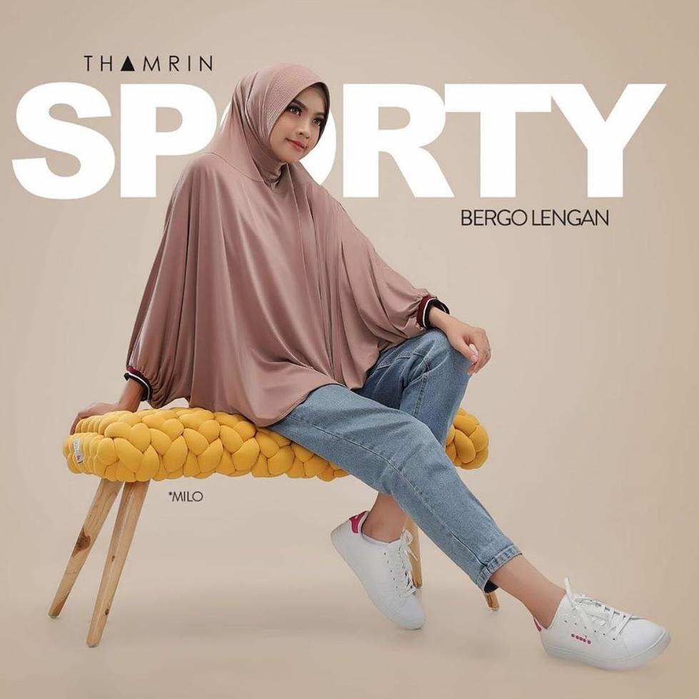 Ready kerudung lengan azizah/ jilbab lengan/ bergo lengan/ hijab lengan / jilbab syari bahan  zoya