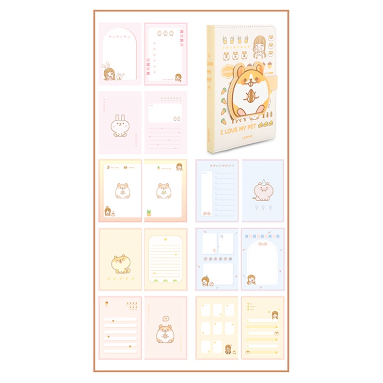 

Terlaris ✨ -Diary Lenwa B6 PU I Love My Pet 3D- 2.2.23