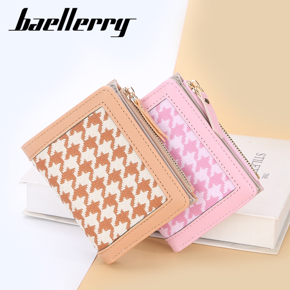 BAELLERRY N2375 Dompet Wanita Lipat Bahan Kulit PU Leather Premium WATCHKITE WKOS