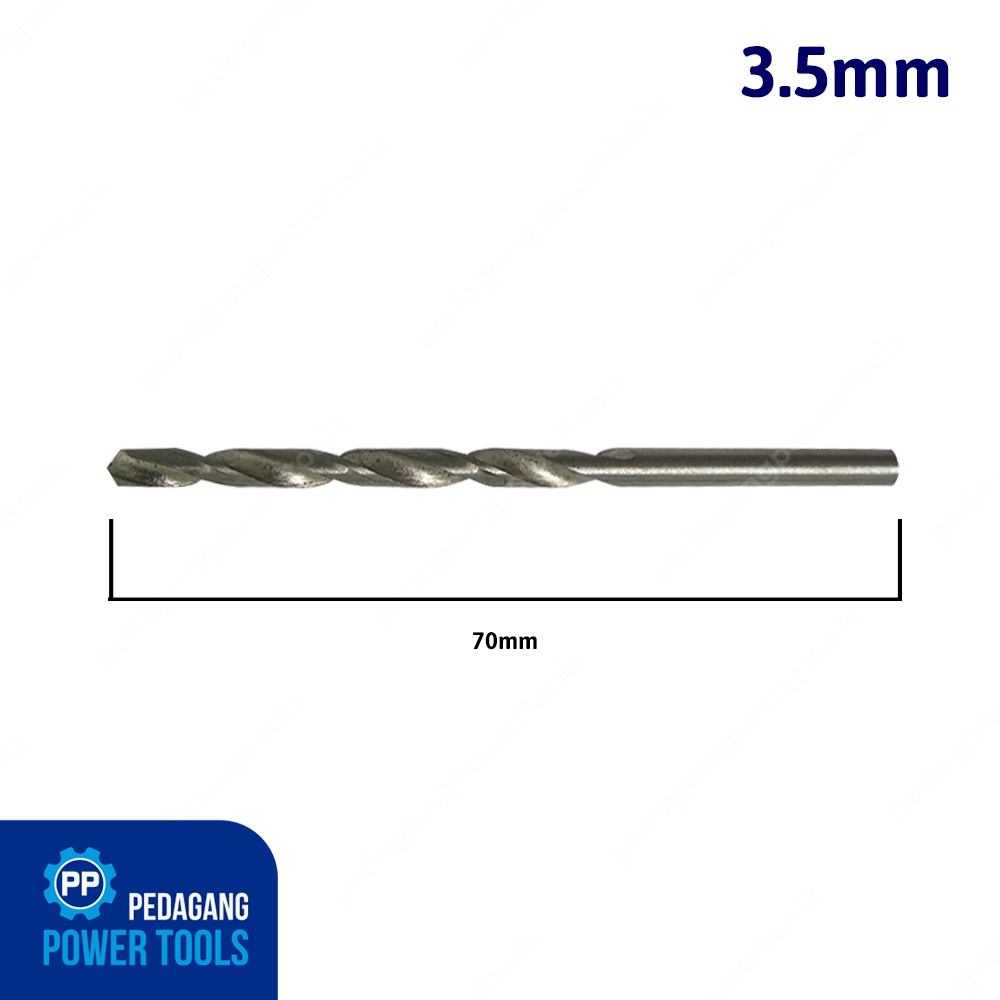 MOLLAR 3.5 MM MATA BOR BESI PELUBANG KAYU WOOD METAL HSS DRILL BITS