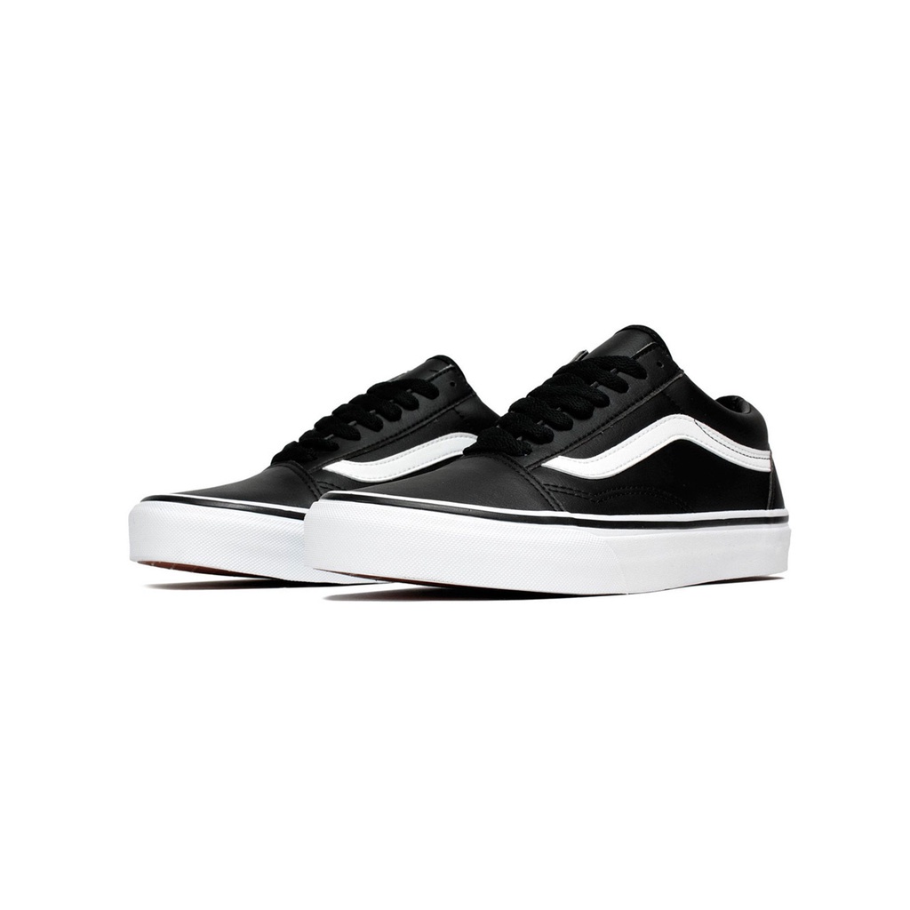 SEPATU VANS OFF THE WALL | OLD SKOOL CLASSIC TUMBLE BLACK TRUE WHITE