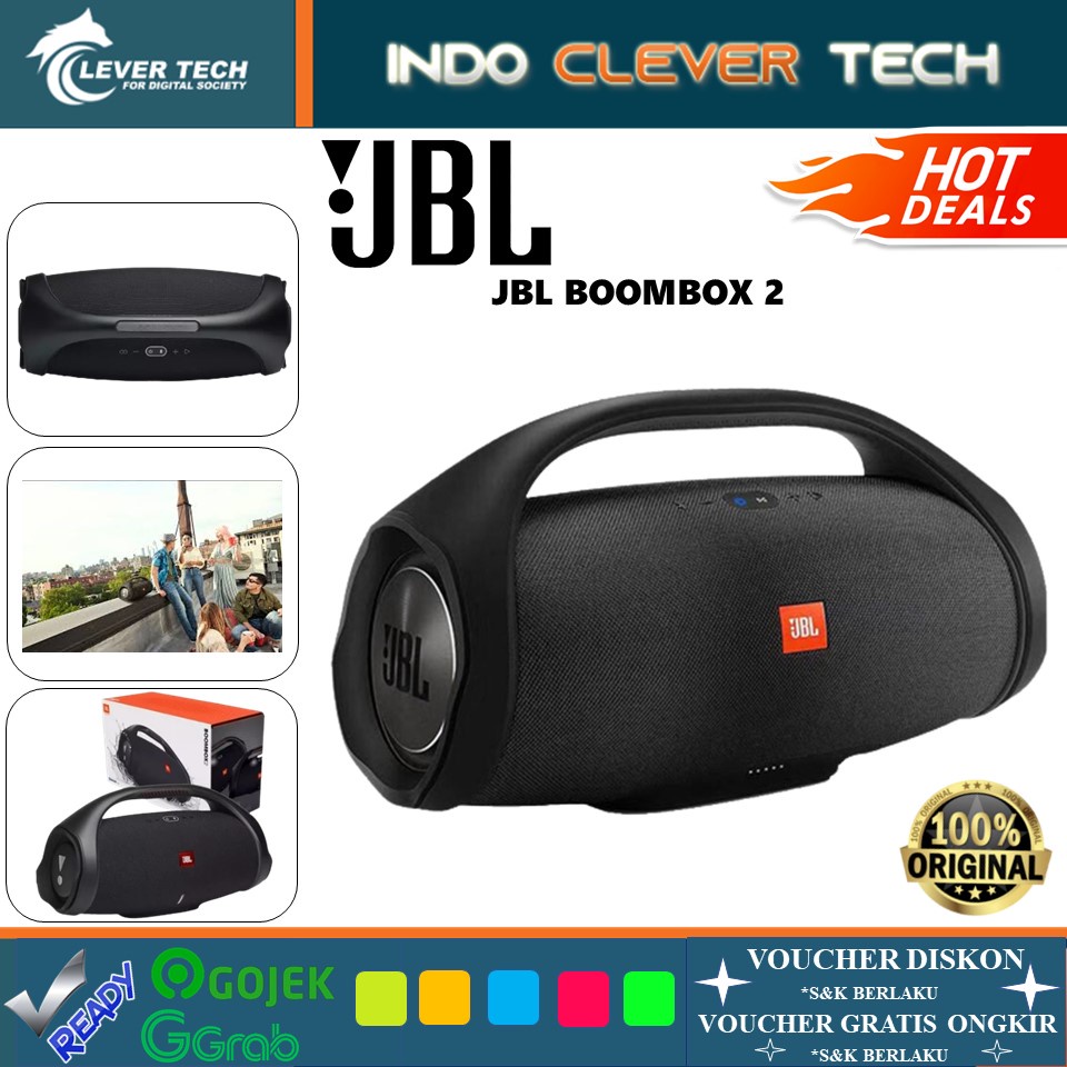 JBL Boombox 2 Portable Bluetooth Speaker Powerful Sound Waterproof