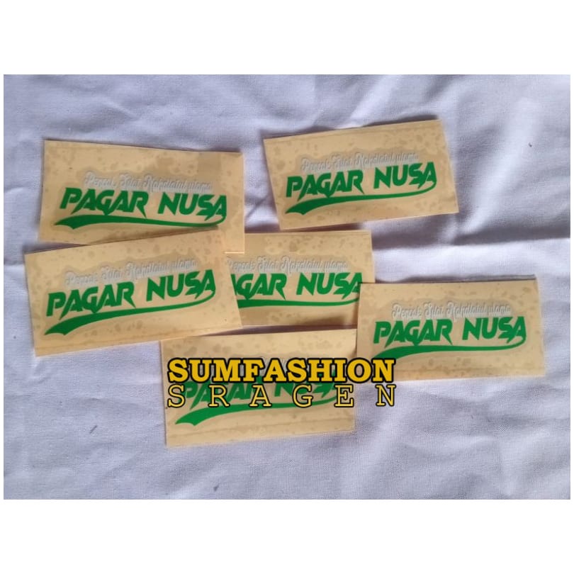 stiker pagar Nusa/pn/nu