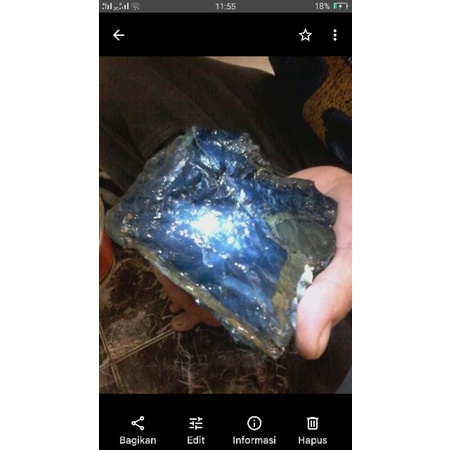 rough/bahan batu akik blu Opal mizone sukabumi serat