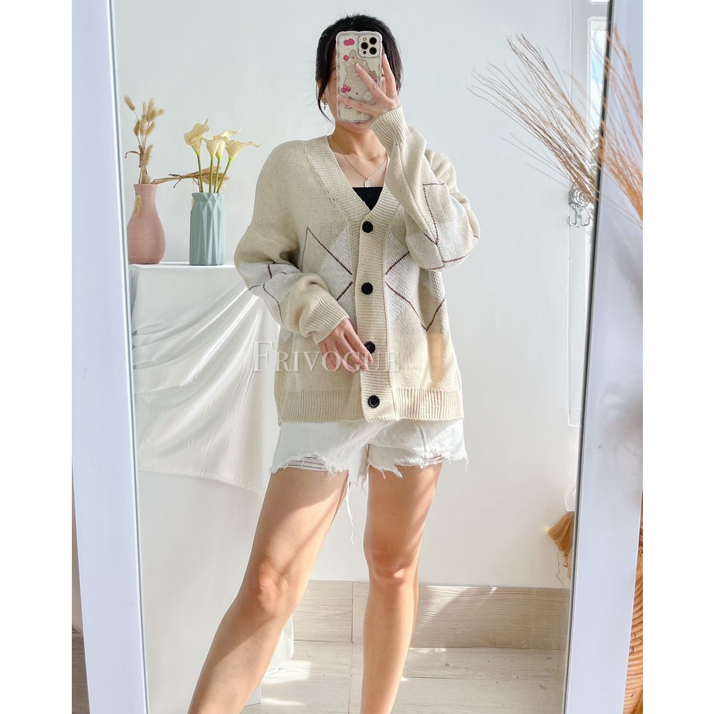 (IMPORT) Diamond Cardigan