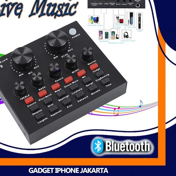 New |KG4|Soundcard V8 / Sound Card V8s V8 F998 X50 / Bluetooth Audio Usb External Live Mixer Audio S