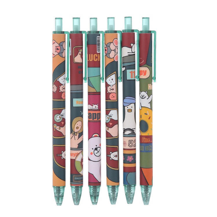 6pcs Pena Pulpen Pen Set Cetek Cetekan GM-ST0294