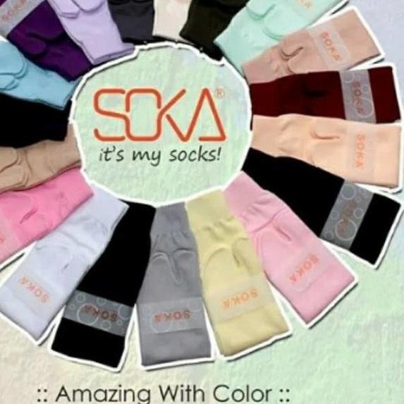 ➸ [KaosKakiMuslim] 1 lusin - Kaos Kaki Soka - jempol ◄