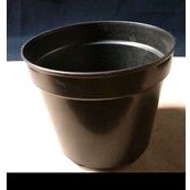 POT PLASTIK MERK GBL UK.DIAMETER 30CM HITAM-PUTIH