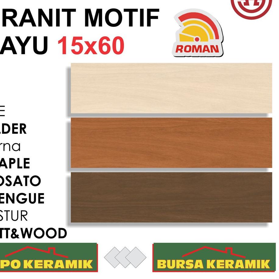 ✪ Granit Motif Kayu Roman dAlder SERIES 15x60 ☁