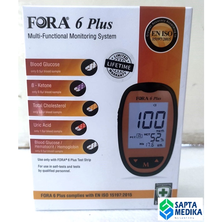 Fora 6in1 Alat Cek Darah/ Fora 6 Plus
