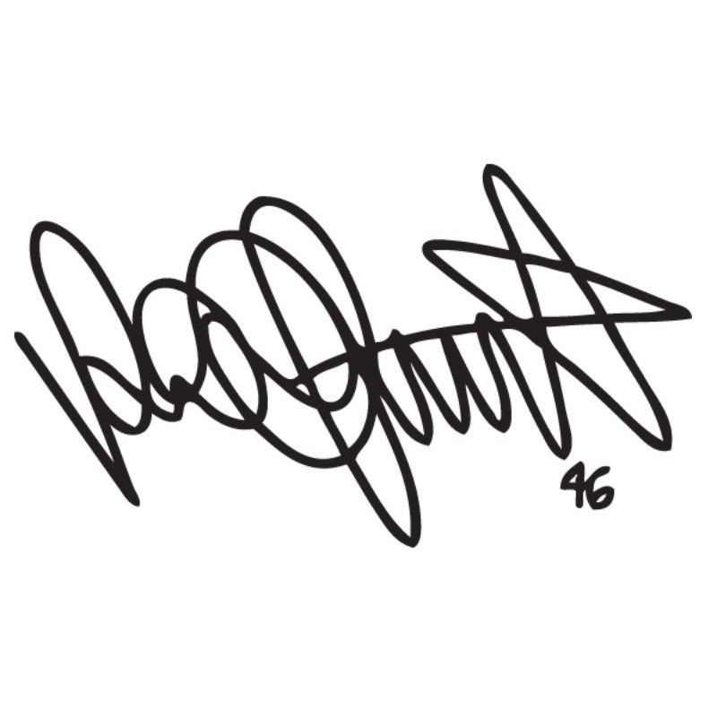 Stiker TTD Rossi / Stiker Tanda Tangan Rossi / Stiker TTD Valentino Rossi