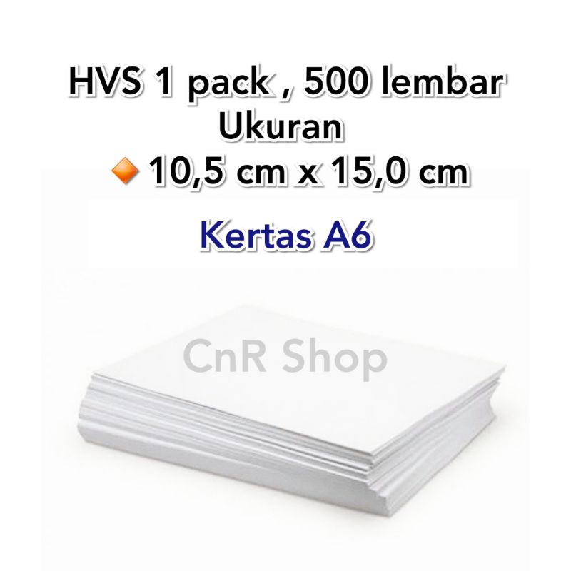 

kertas hvs resi online A6 500 lembar 70gram paper