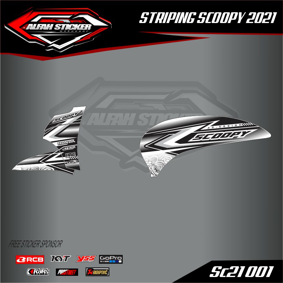 Stiker motor stripping scoopy 2021 stiker decal semi full motor scoopy 2021 2022