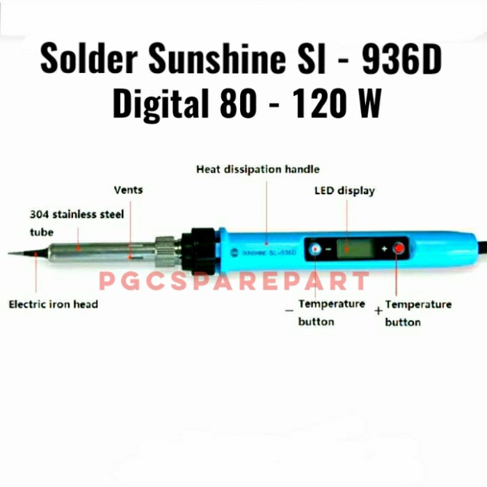 Solder Sunshine Solder Iron Sl-936D Digital 80 - 120W Original