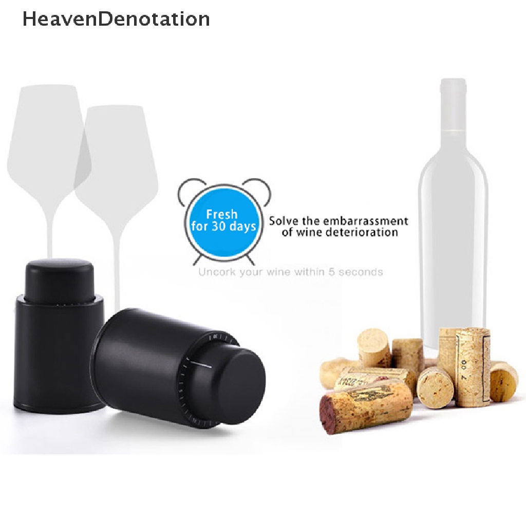 [HeavenDenotation] Wine Bottle Stopper Real Vacuum Sumbat Anggur Reusable Wine Preserver Plug HDV