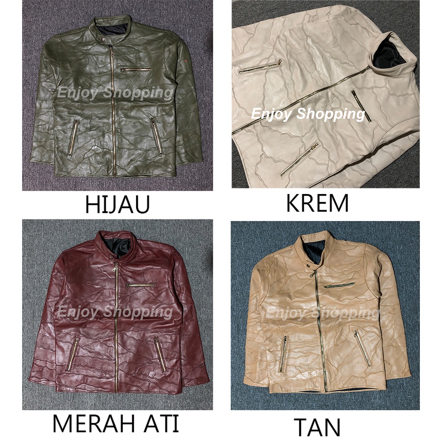 Jaket Kulit Asli Sambungan Domba