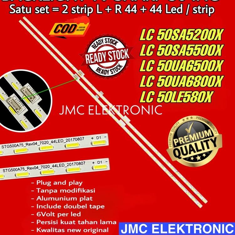 ☇ BACKLIGHT TV LED SHA50SA5200 50SA5500 50UA6500 50UA6800 50LE580 LC-50SA5200 LC-50SA5500 LC-50UA650