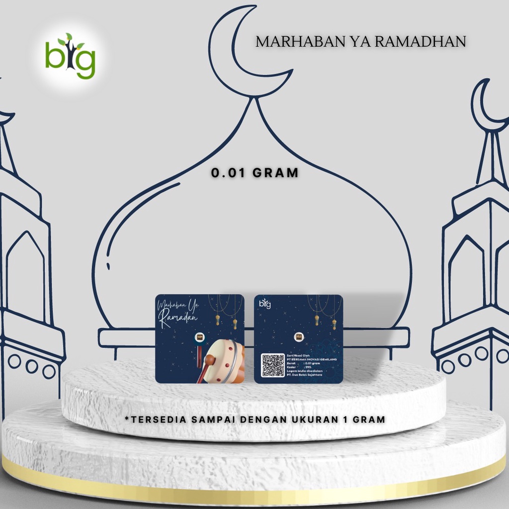 Logam Mulia /Emas BIG/Emas mini /BIG GOLD 0.01 Gram Exclusive Pack