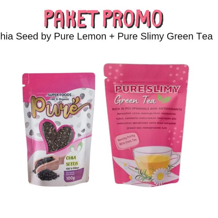 

❅ Paket Promo Chia Seed 100 gr + Green tea 30 gr (1 CHSD + 1 GT) ➢