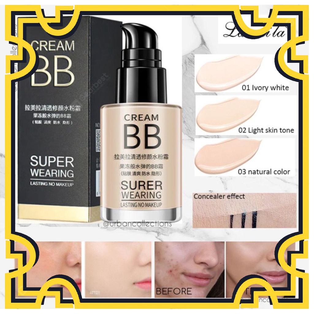 HS LAMEILA BB CREAM SUPER WEARING FOUNDATION KRIM PEMUTIH WAJAH