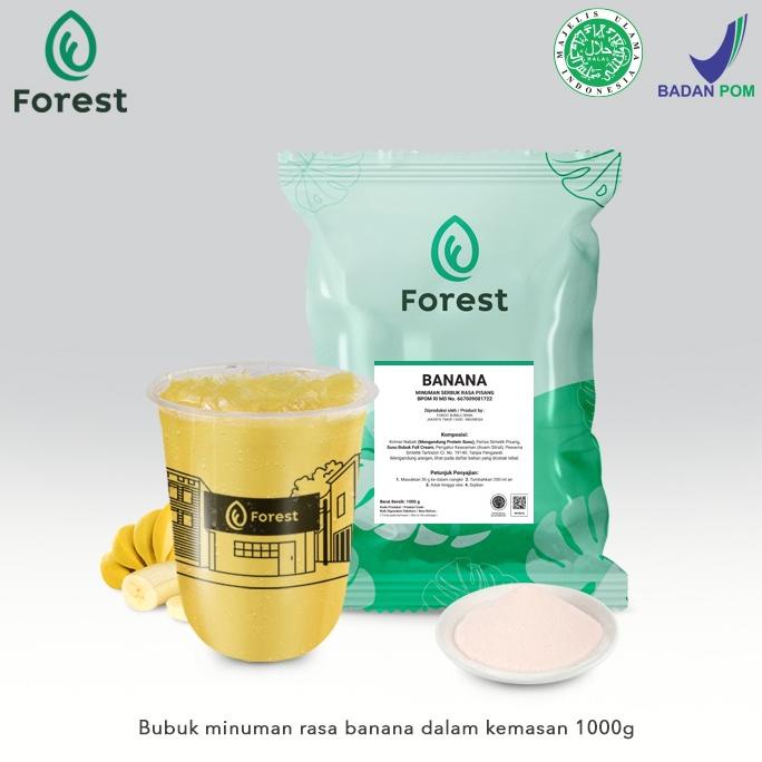 

>XC26619< Bubuk Minuman BANANA Powder - FOREST Bubble Drink